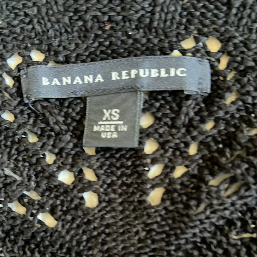 Banana Republic Black crotchet cropped shrug xs cotton - Picture 3 of 5